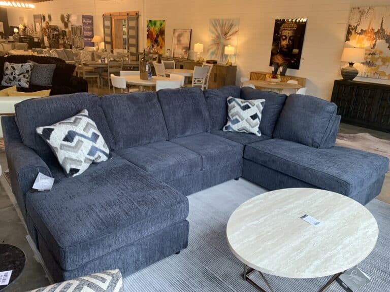 Navy U-Shaped Sectional