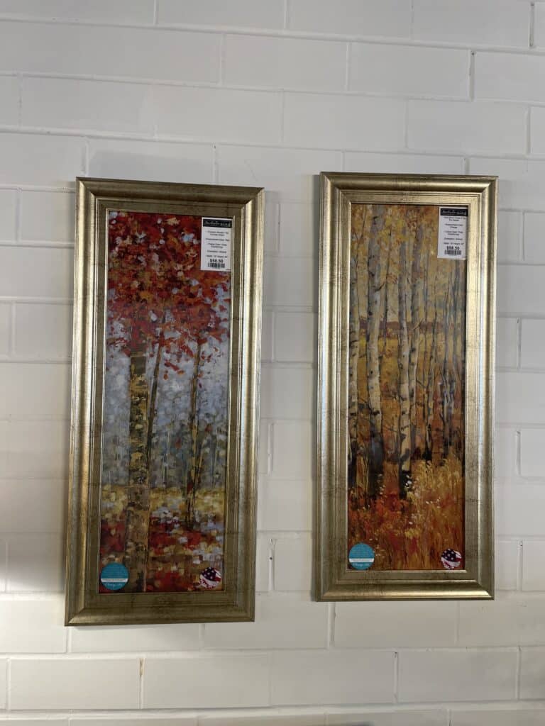 18"x42" Framed Wall Art