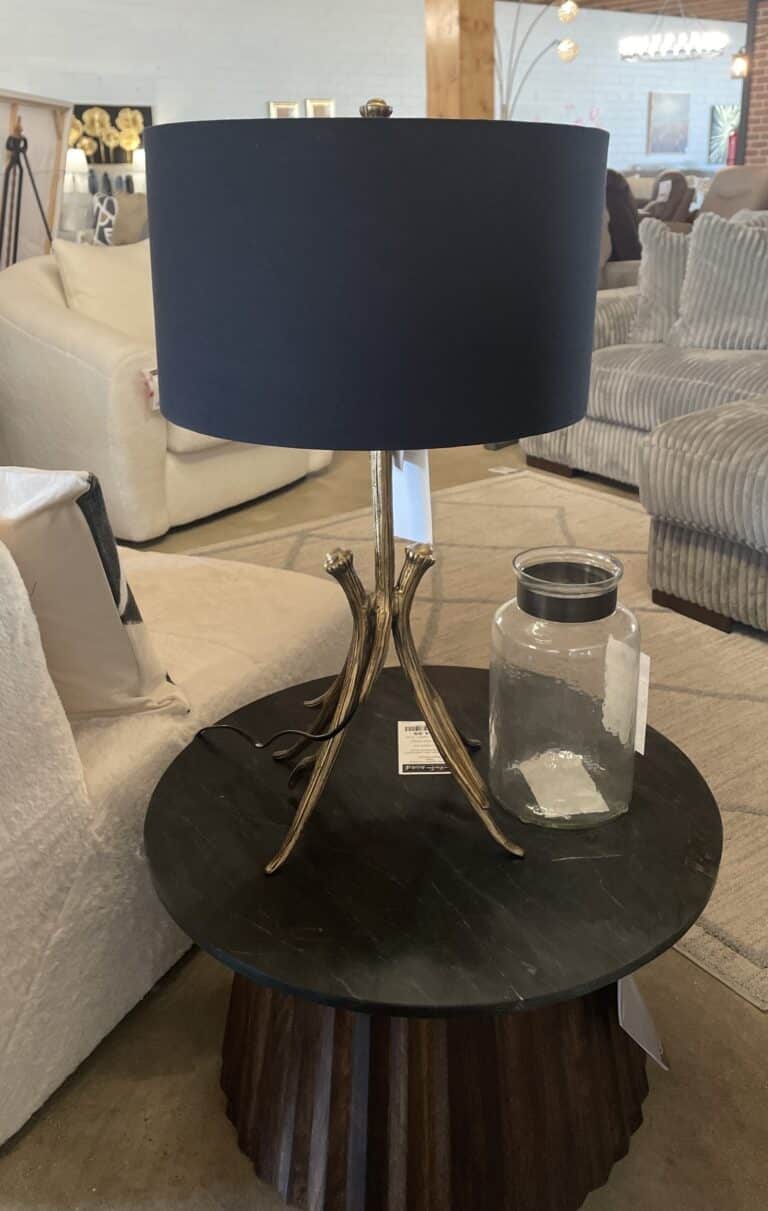 Metal Deer Antler Table Lamp