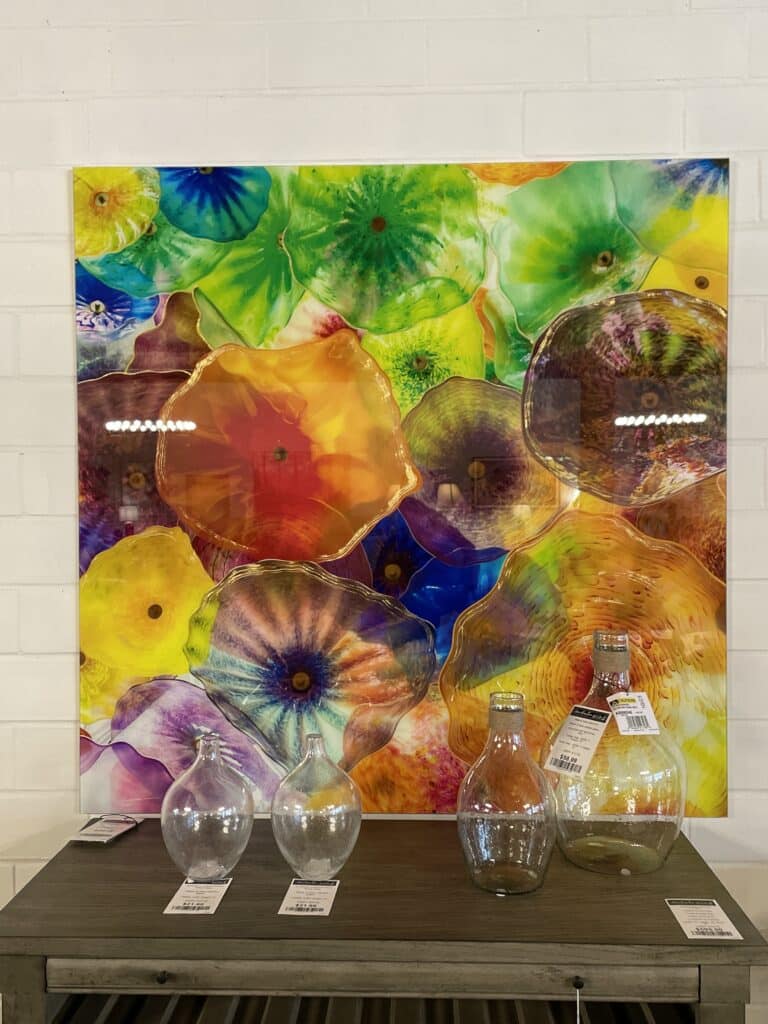 50"x50" Floating Tempered Glass Wall Art