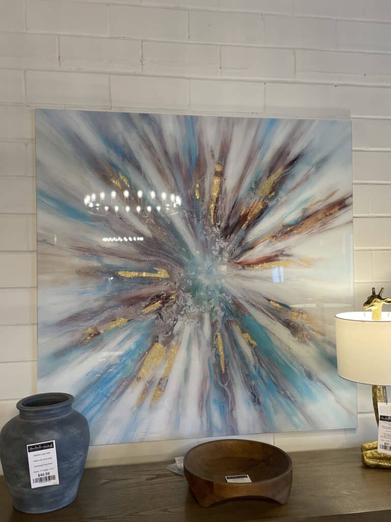 50"x50" Floating Tempered Glass Wall ARt