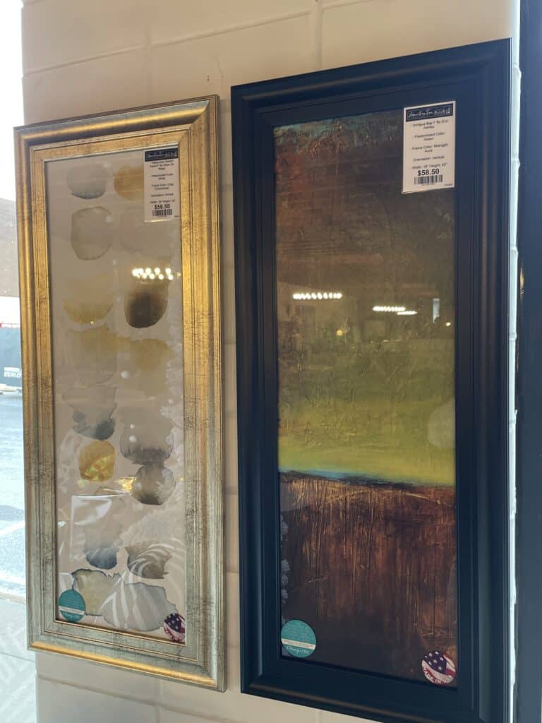 18"x42" Framed Wall Art