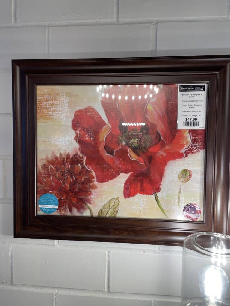 18"x42" Framed Wall Art