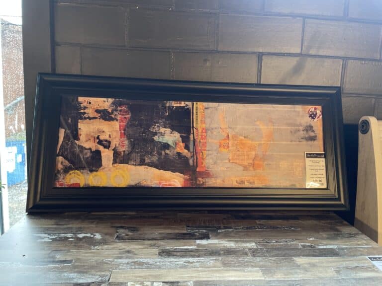 18"x42" Framed Wall Art