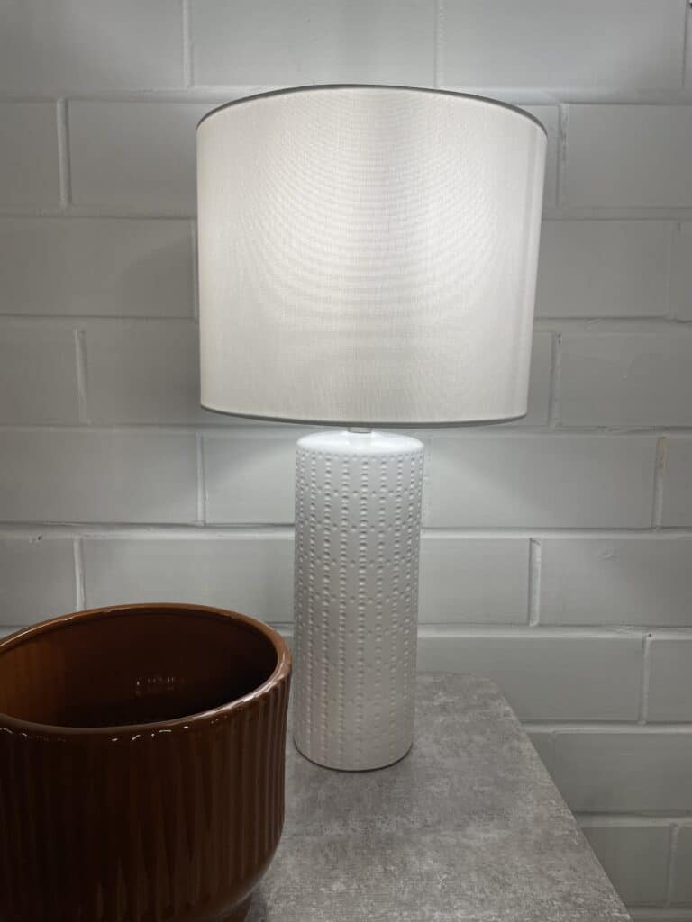 White Ceramic Table Lamp