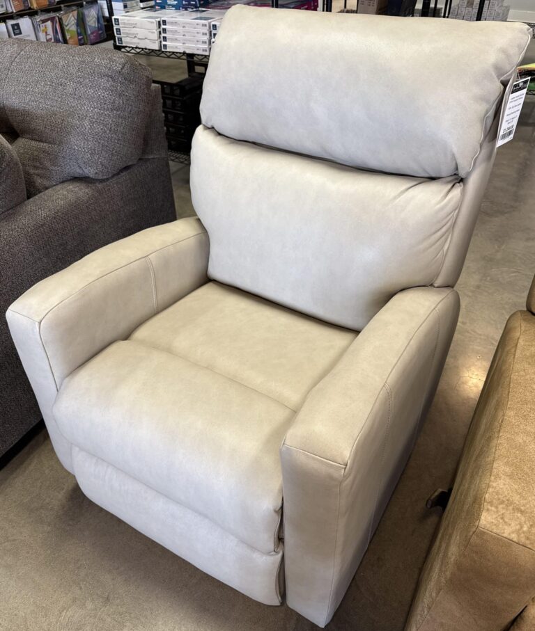 100% Top Grain Leather Rocker Recliner
