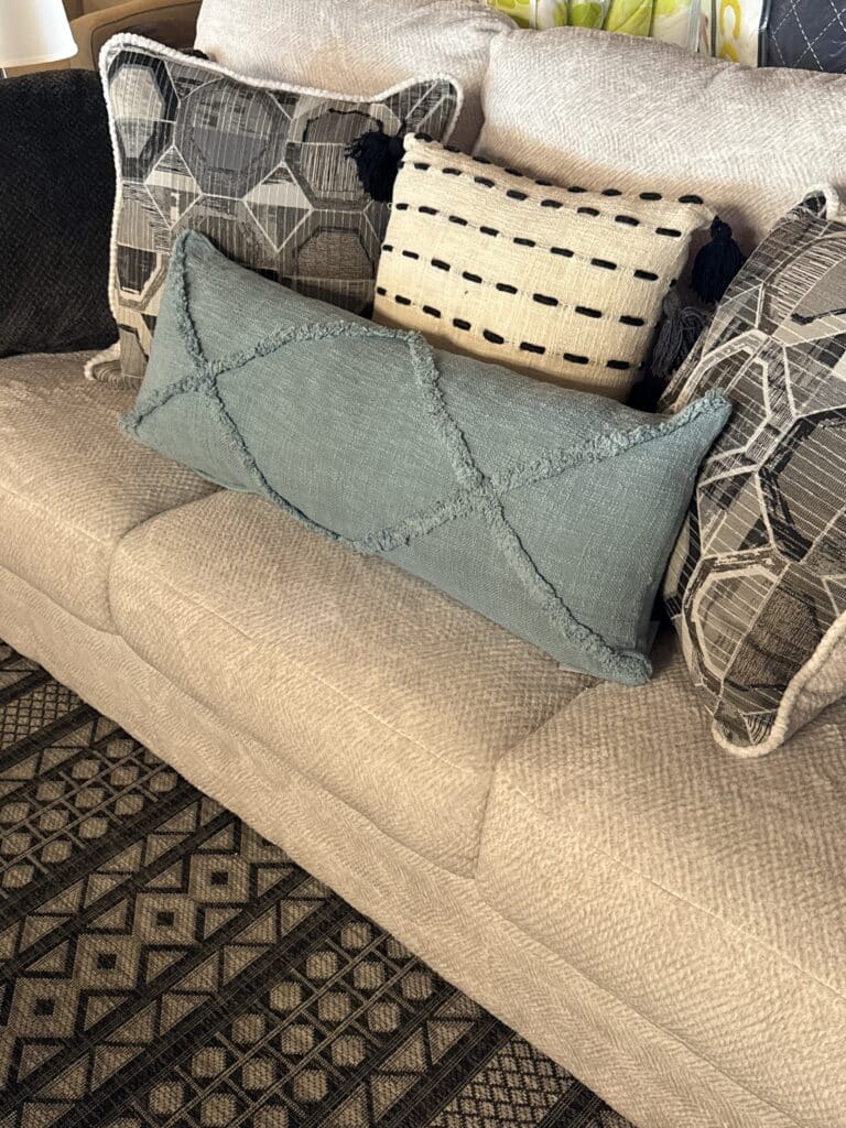 14"x36" Roston Tufted Cotton Throw Pillow