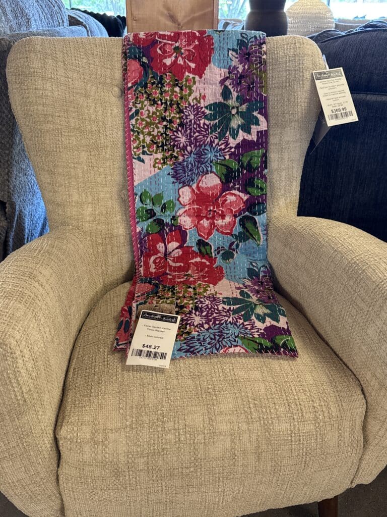 Floral Garden Throw Blanket
