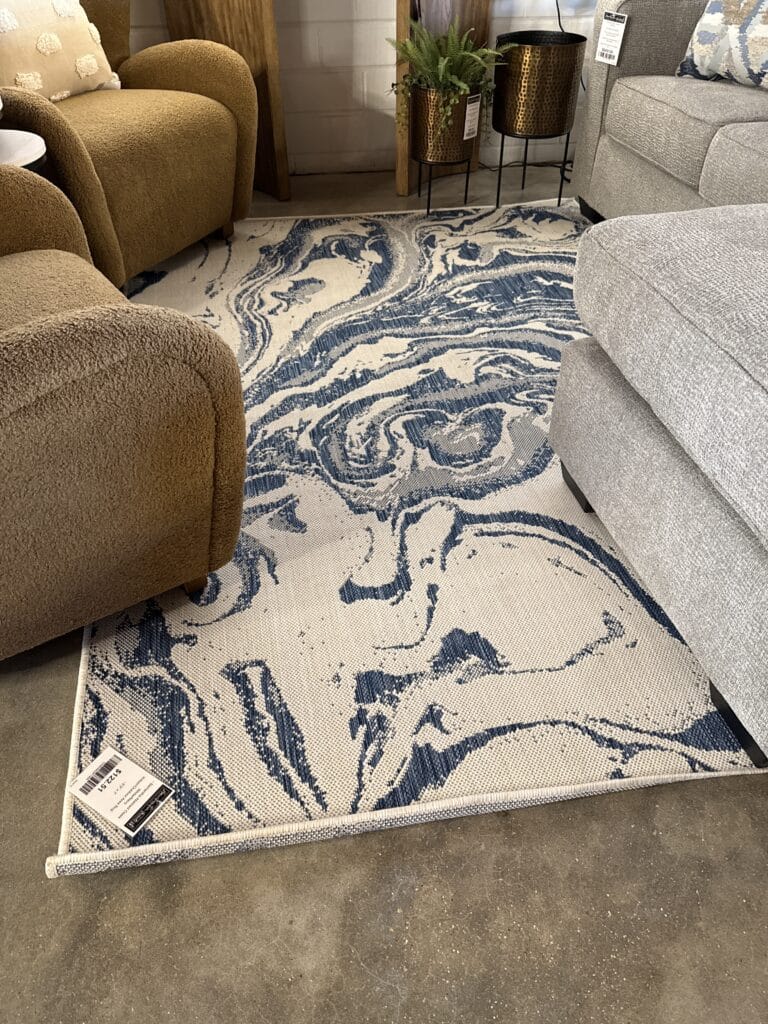 5'3" x 7' Samantha Abstract Indoor/Outdoor Area Rug