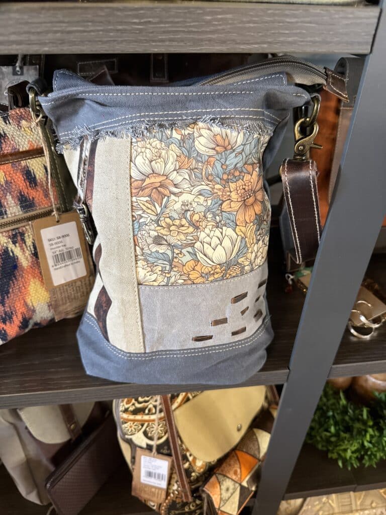 Canvas & Leather Women's Shoulder Bag