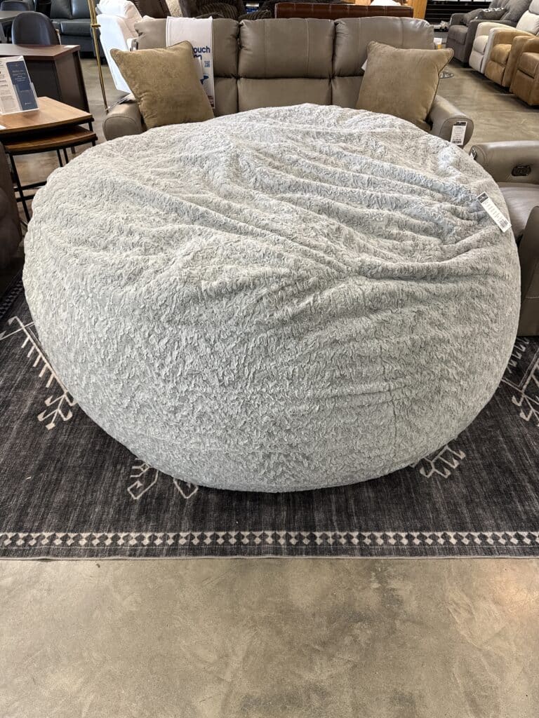 6' Grey Sploosh Bean Bag