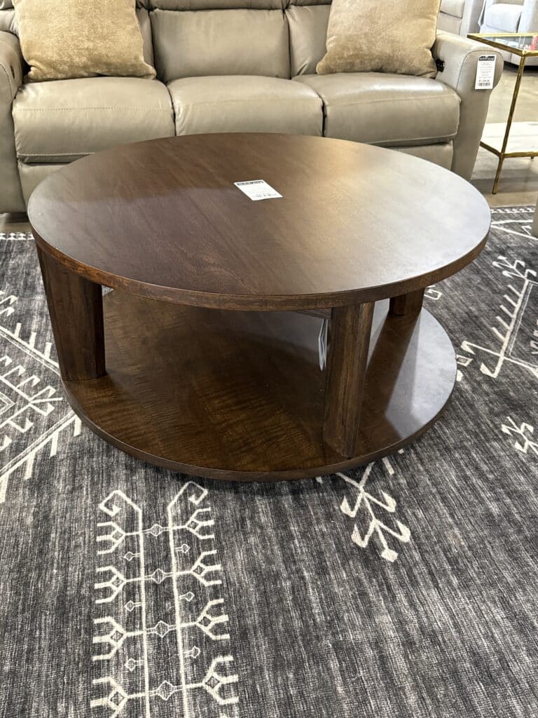 Wooden Coffee Table on Casters