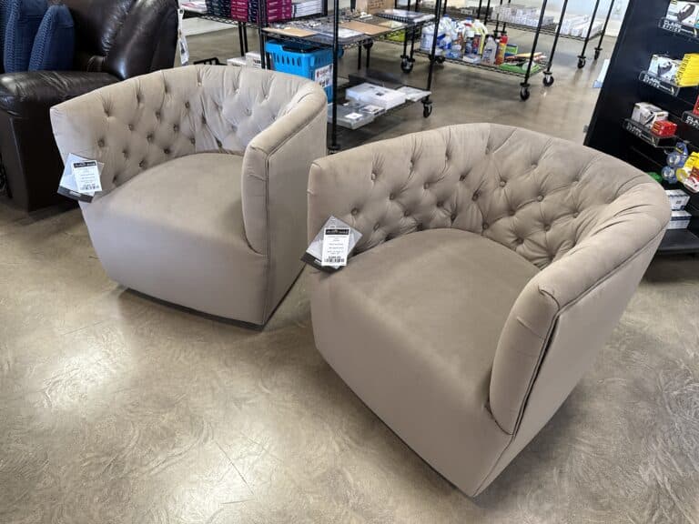 Tufted Swivel Accent Chairs