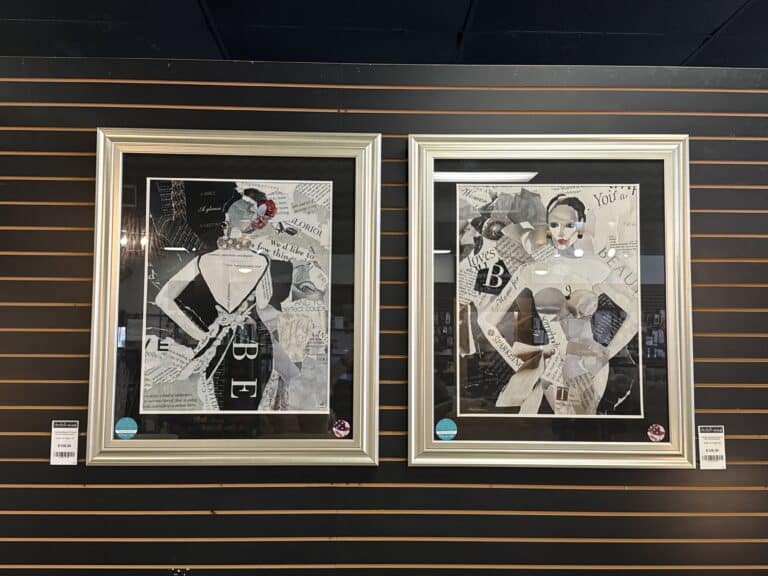 34"x40" Fashion Mosaic Framed Wall Art