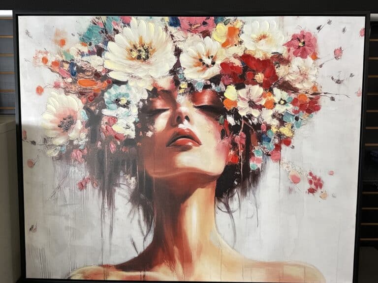 50"x40" Framed Canvas Wall Art