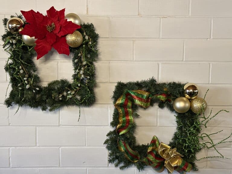 Square Christmas Wreaths