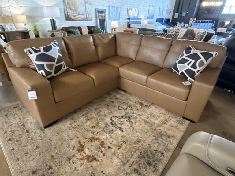 Bandon 2pc Leather/Leather Match Sectional