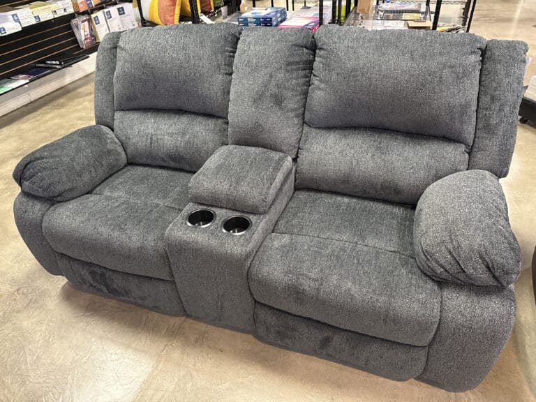 Slate Gray Duel Reclining Loveseat
