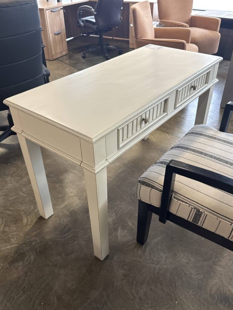 Riley Writing Desk (Golden White)