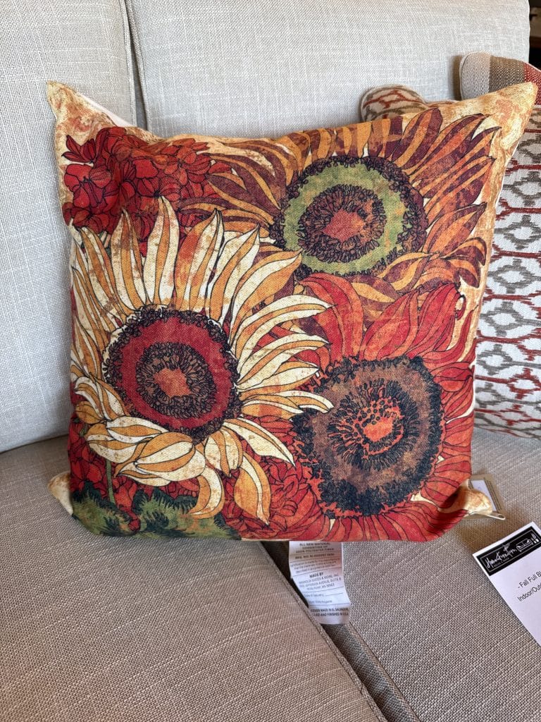 18"x18" Fall Full Bloom Indoor/Outdoor Pillow